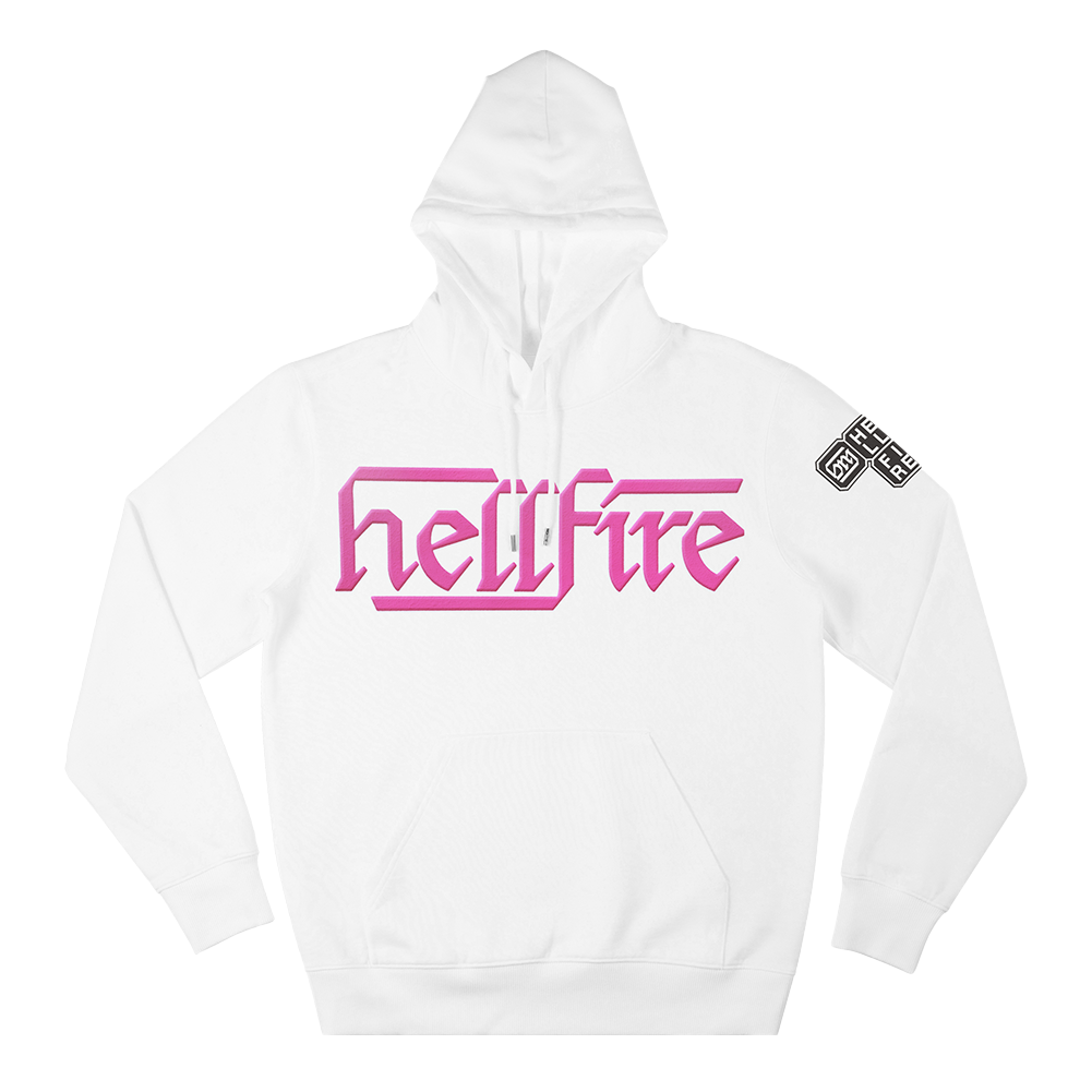 Hellfire Block white hoody